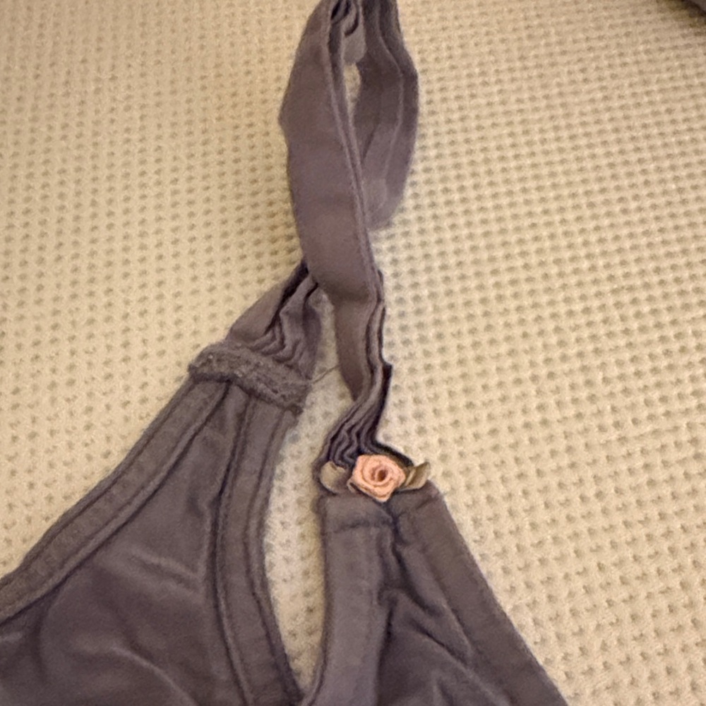POPFLEX Slate Gray Button-Front Cami Tank - Picture 3 of 5